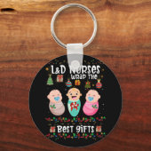 L&D労務ナースがクリスマスを包最高のむ キーホルダー (正面)