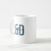 L&D+ナース 名前入り ボールドタイポグラフィ コーヒーマグカップ (正面左)