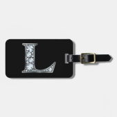 L "Diamond Bling" Luggage Tag ラゲッジタグ (正面横)