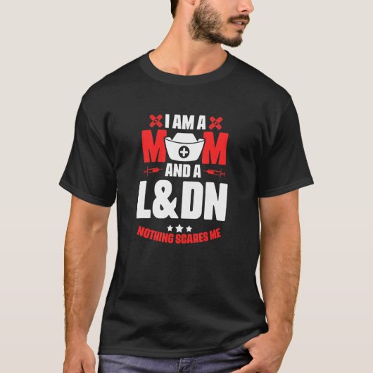 L&Dnママ医療Rn看護ラバーデリバリーナース Tシャツ (正面)