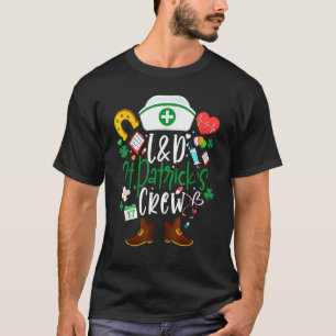 L DSt patricksナースクルーStパトリック・デイ・ラバー Tシャツ