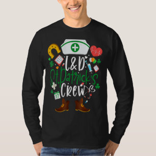 L DSt patricksナースクルーStパトリック・デイ・ラバー Tシャツ