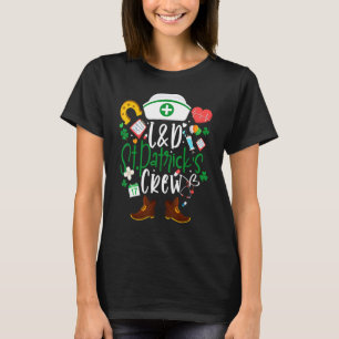 L&DSt patricksナースクルーStパトリック・デイ・レーバー Tシャツ