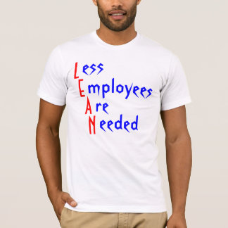 L、E、A、Nのess、mployees、レニウムは、eeded Tシャツ