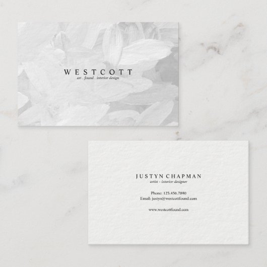 L E A V E Dの灰色 名刺 (正面/裏面)