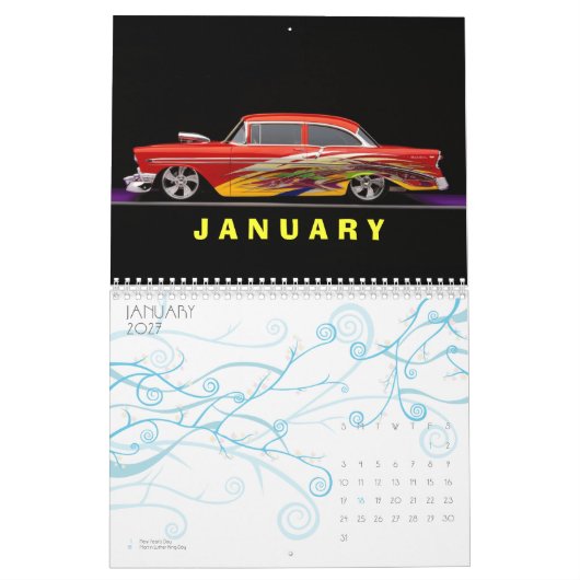 L E N D C R 2012年のBel Air カレンダー (1月 2027)
