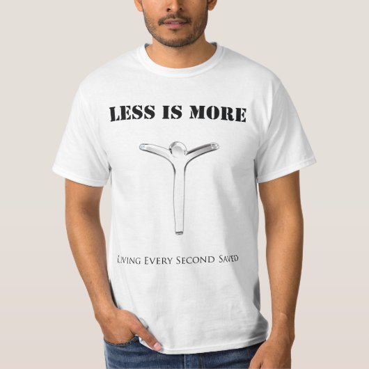 L.E.S.S. 多くはあります Tシャツ (正面)