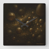 L’Écumène des Sphères - スクエア壁時計 (正面)