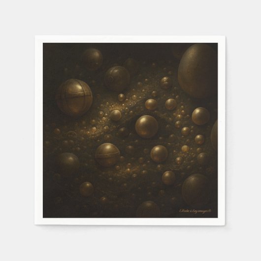 L’Écumène des Sphères - Serviette en papier スタンダードカクテルナプキン (正面)