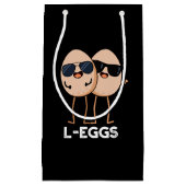 L-eggs おもしろい Pun Dark BG スモールペーパーバッグ (正面)