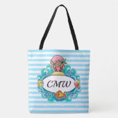 L.G.ビーチバッグトート - ストライプ柄バック トートバッグ (正面)