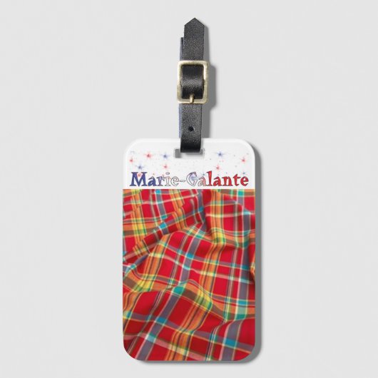 l’île de Marie-Galante ラゲッジタグ (正面縦)