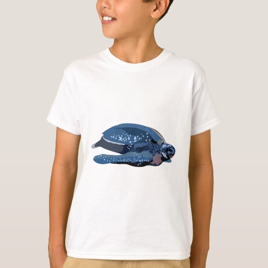 L is for Leatherback Turtle Tシャツ (正面)