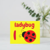 l - ladybugフラッシュカード ポストカード (スタンド正面)