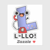 L-lloレタおもしろいーLプン シール (シート)