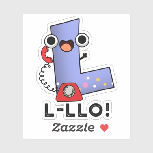 L-lloレタおもしろいーLプン シール (シート)