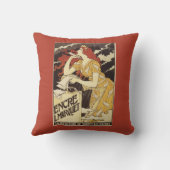 L. Marquet Inkの赤毛の女性及びハープ クッション (裏面)