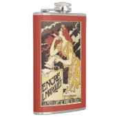 L. Marquet Inkの赤毛の女性及びハープ フラスク (右)