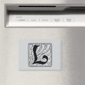 L Monogramm schwarz マグネット (インサイチュ (食洗機))