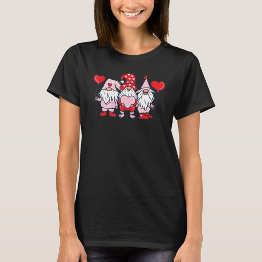L O V E Gnome Happy Valentineu2019s Day Tシャツ (正面)