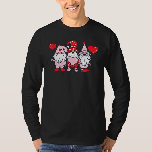 L O V E Gnome Happy Valentineu2019s Day Tシャツ (正面)