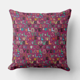 l o v e LOVEピンク クッション
