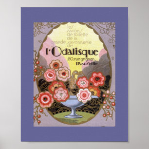 l Odalisque Perfume Label ポスター