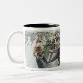 L. PrangおよびCo.が出版するスケートで滑ること ツートーンマグカップ (左)