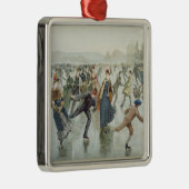 L. PrangおよびCo.が出版するスケートで滑ること メタルオーナメント (右)