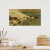 L Prangによる移動湾南北戦争戦 ポスター (キッチン)