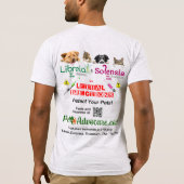 L & S認識度ライトの背景 Tシャツ (裏面)