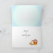 L Shanah Tovah! よく、甘い新年の蜂蜜 カード (内部)