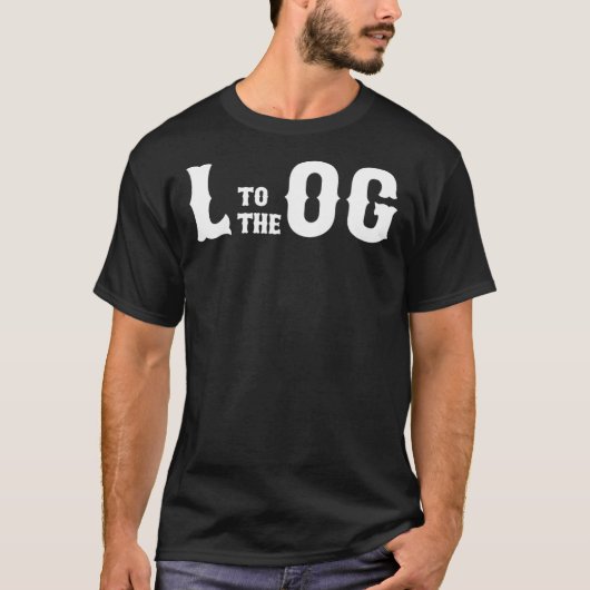 L to the OG typography  Essential T-Shirt Tシャツ (正面)