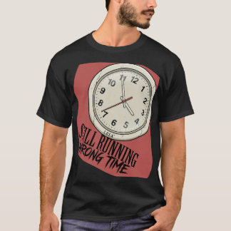 L.U.S.A - Still Running Wrong Time - Cracked Clock Tシャツ