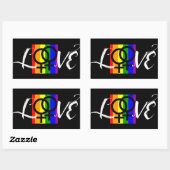 L♀♀VEバンパーステッカー 長方形シール (シート)