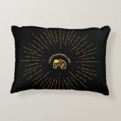 L.W.H.プロパティのバーストロゴ アクセントクッション (裏面)