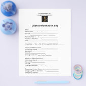 L.W.H.プロパティー、LLC。クライアント情報ログ チラシ (シングル)