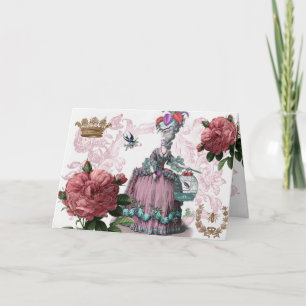 laのおりの補助のoiseaux (鳥籠) サンキューカード