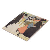 「Laのためのカバーイラストレーションはenを上がりました」、1903年竸います(col タイル (側面)