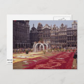 Laのグランデ場所、ブラツセルの年次花のフェスティバル ポストカード (正面/裏面)