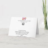 LaのグランデJatteの挨拶状で自転車に乗ること カード (裏面)