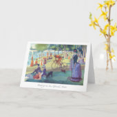 LaのグランデJatteの挨拶状で自転車に乗ること カード (黄色い花)