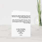 LaのサンタFamilia Santoカード シーズンカード (裏面)