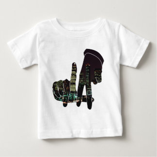 LAのスカイライン手 ベビーTシャツ