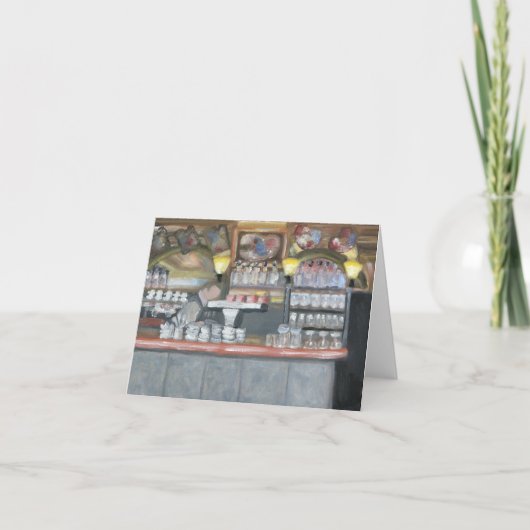 LAのパレットのカフェパリNOTECARD カード (正面)