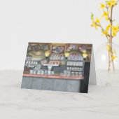 Laのパレットのバーかカフェ カード (黄色い花)