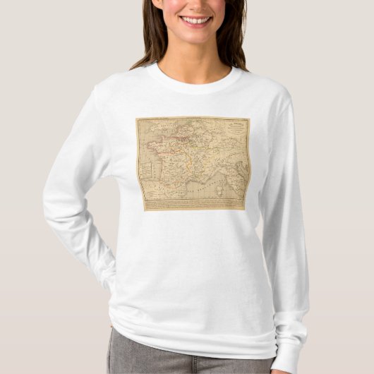 Laのフランスのapresのlaのmort de Clothaire 1er Tシャツ (正面)