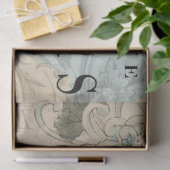 Laのブティックの花のDecoupageシート 薄葉紙 (ギフト)