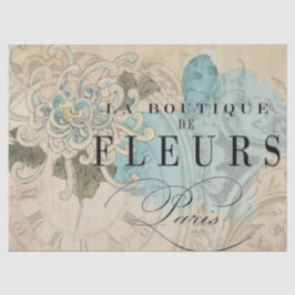 Laのブティックの花のDecoupageシート 薄葉紙