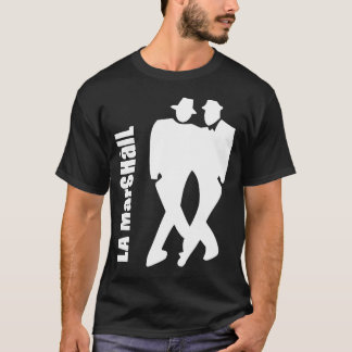 Laのマーシャルmilonga (暗闇で白い) tシャツ
